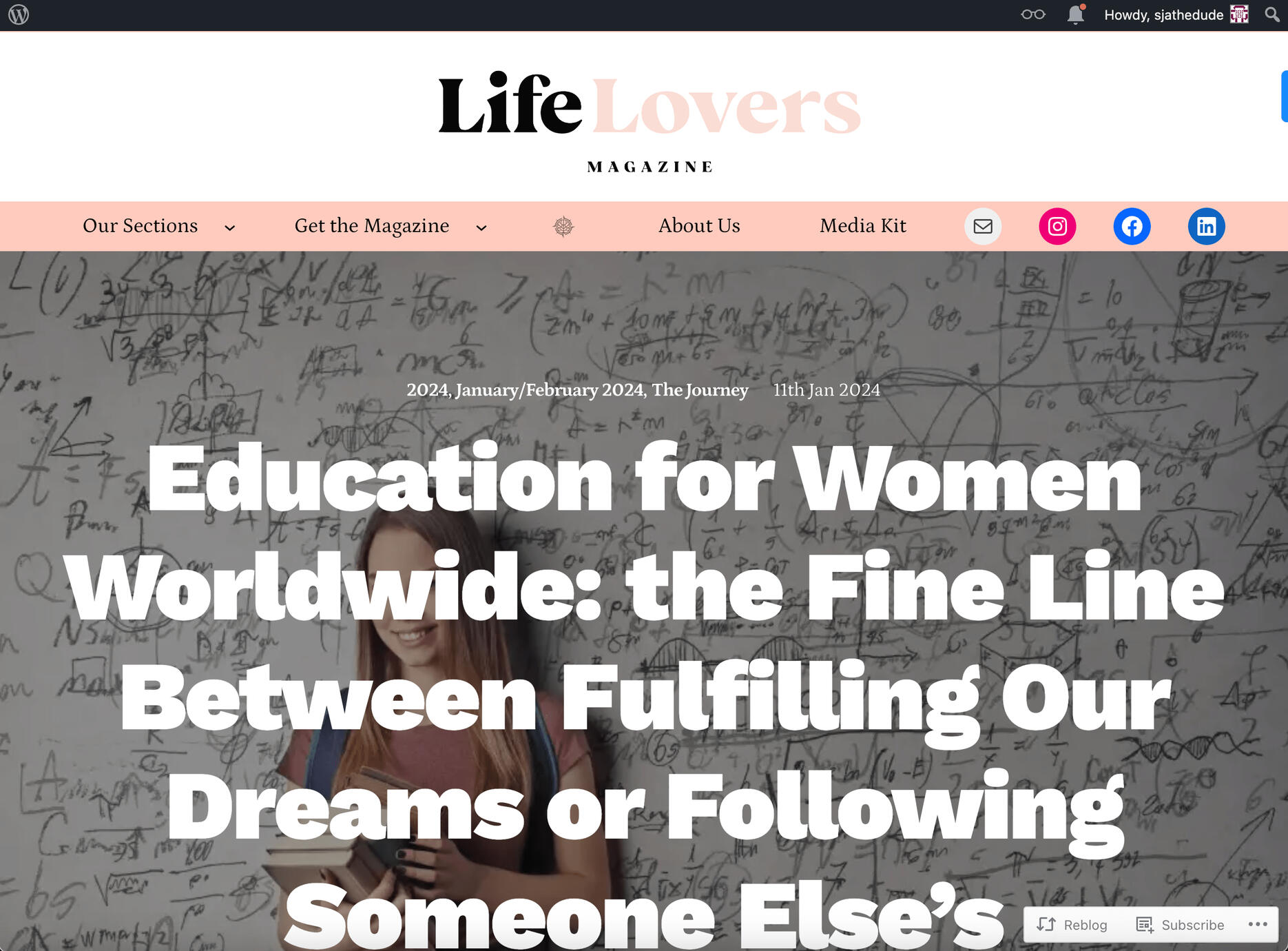 Education for Women Worldwide: the Fine Line Between Fulfilling Our Dreams or Following Someone Else’s