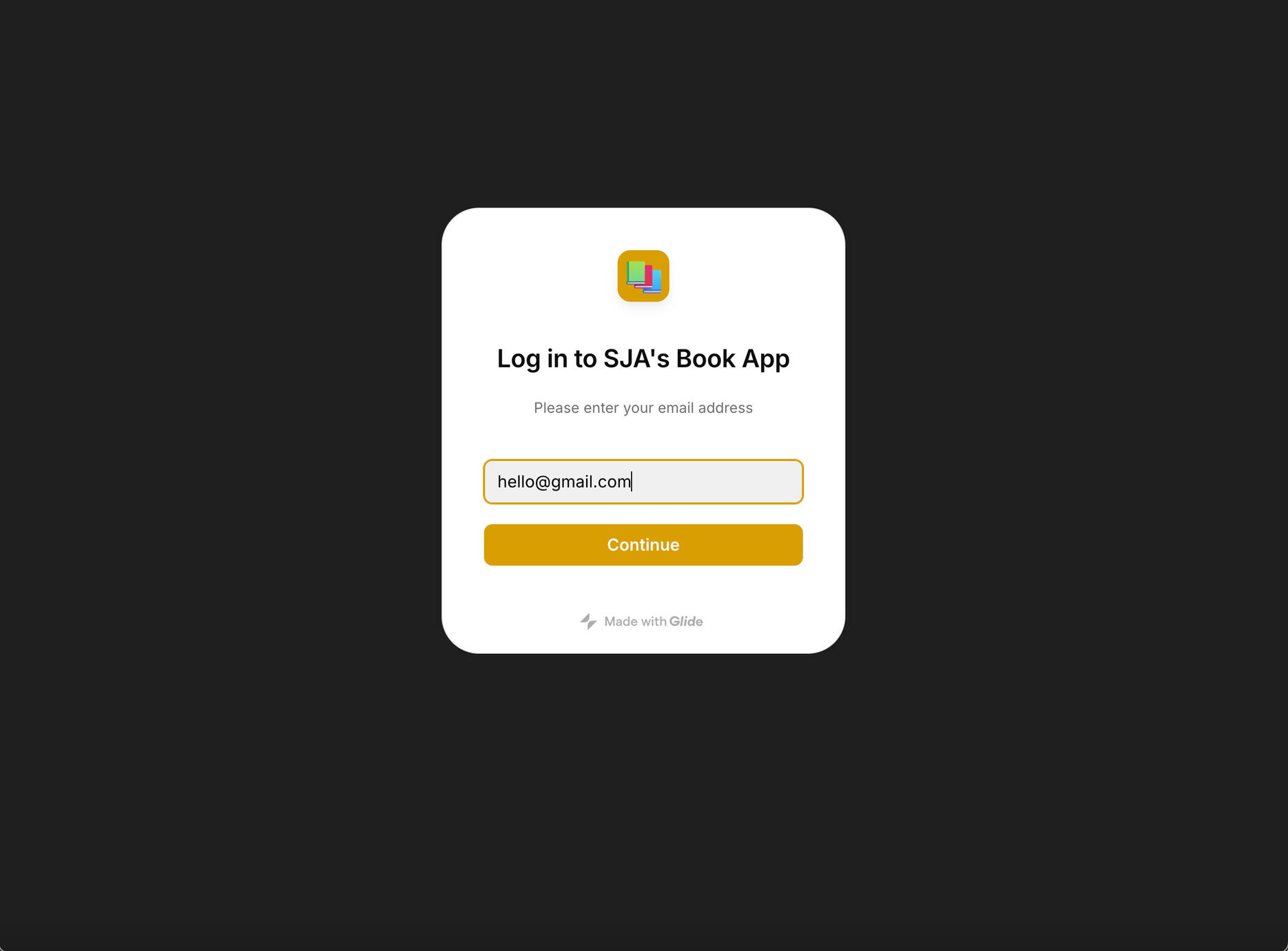 SJA Book App (Glide)