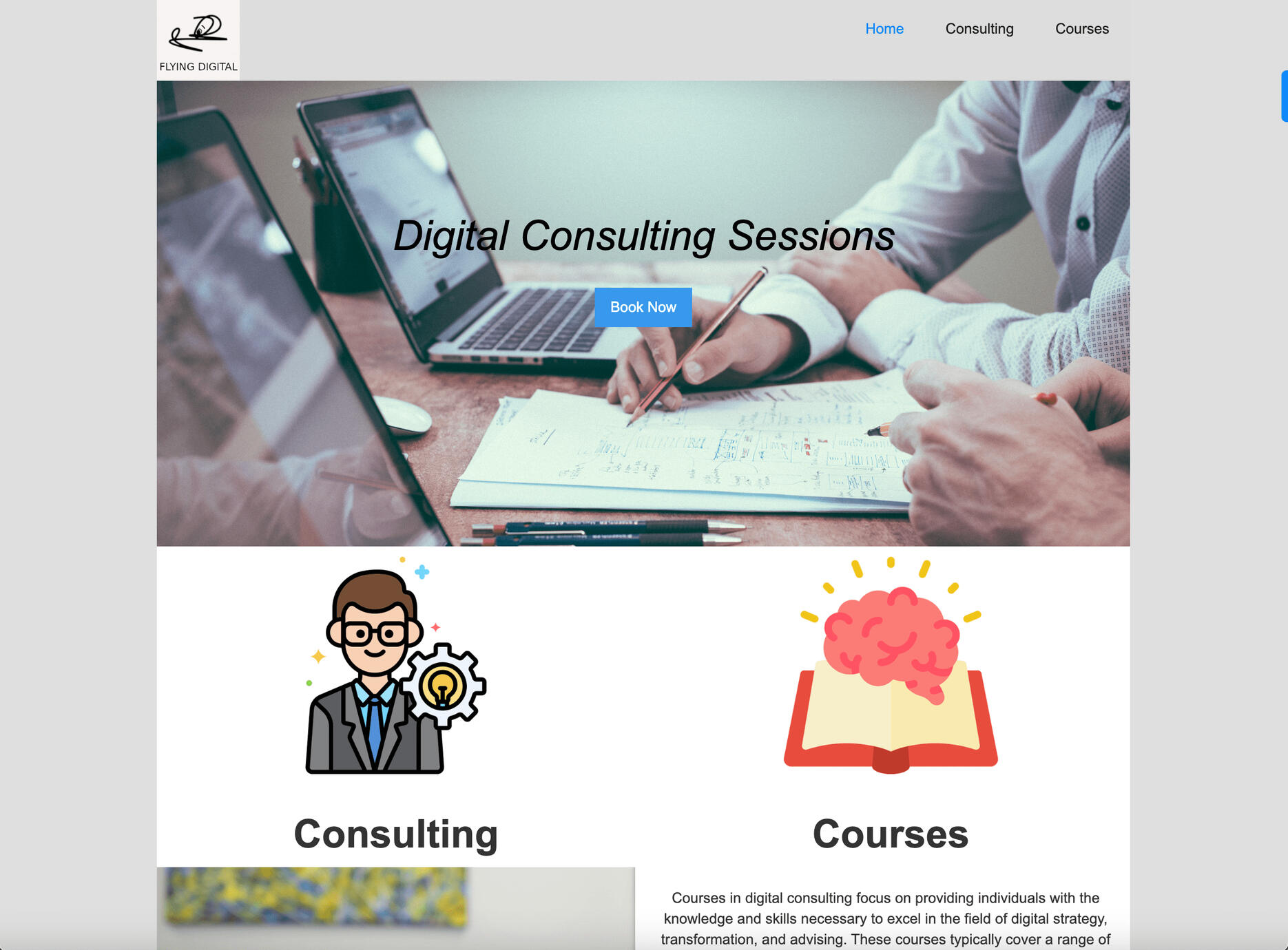 Digital Consulting (Webflow)