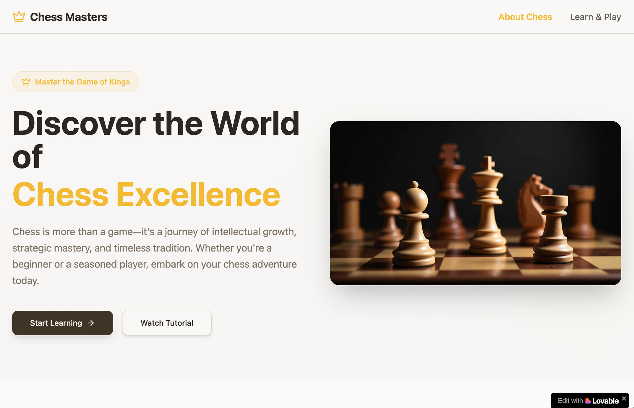 Chess Masters (Lovable)