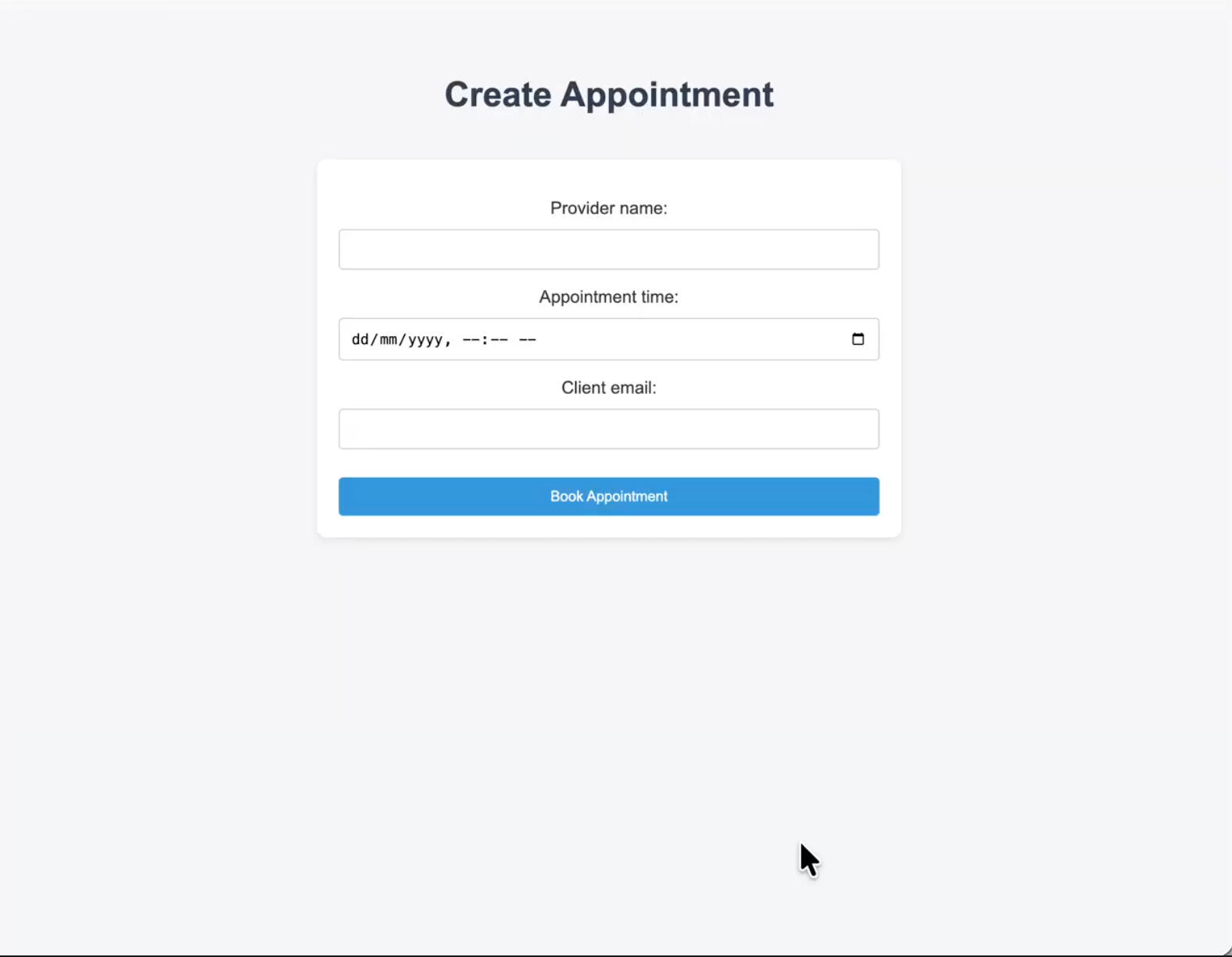 Appointments (Used: Python, Stripe)