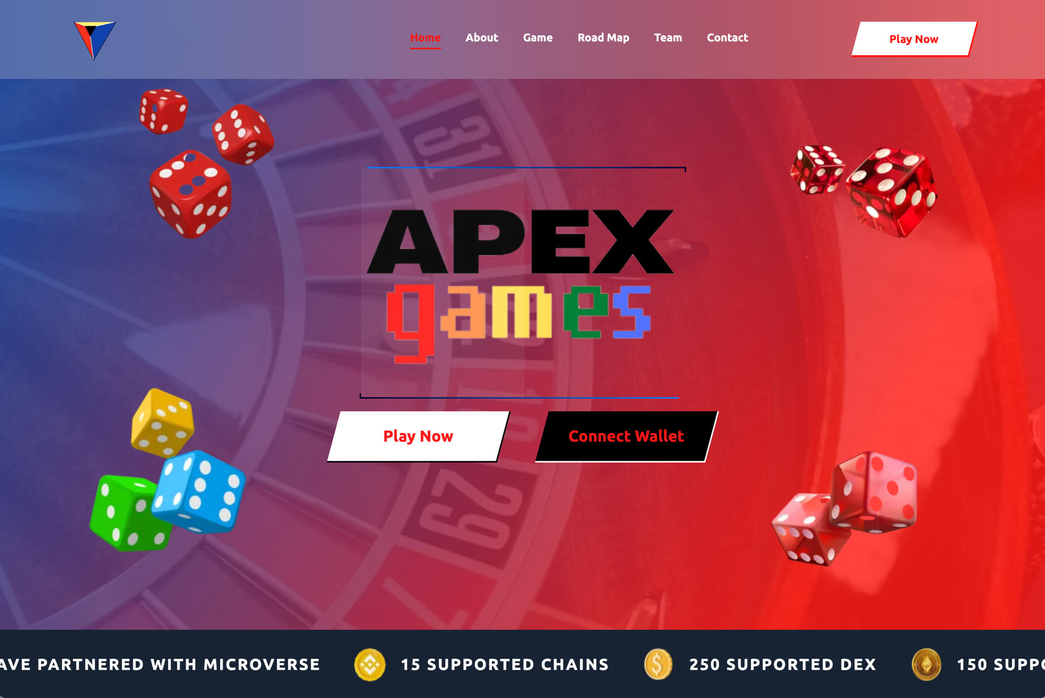 Apex Games Website (React + Vite)